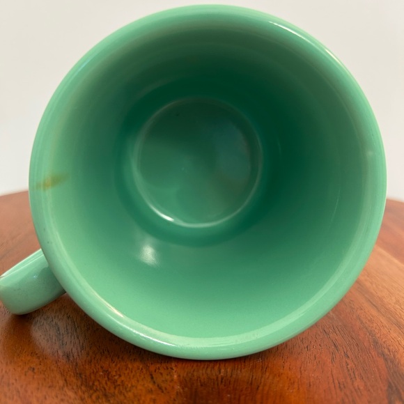 2 Fiesta Circle Handle Mugs, light green and dark Jade - Picture 9 of 12